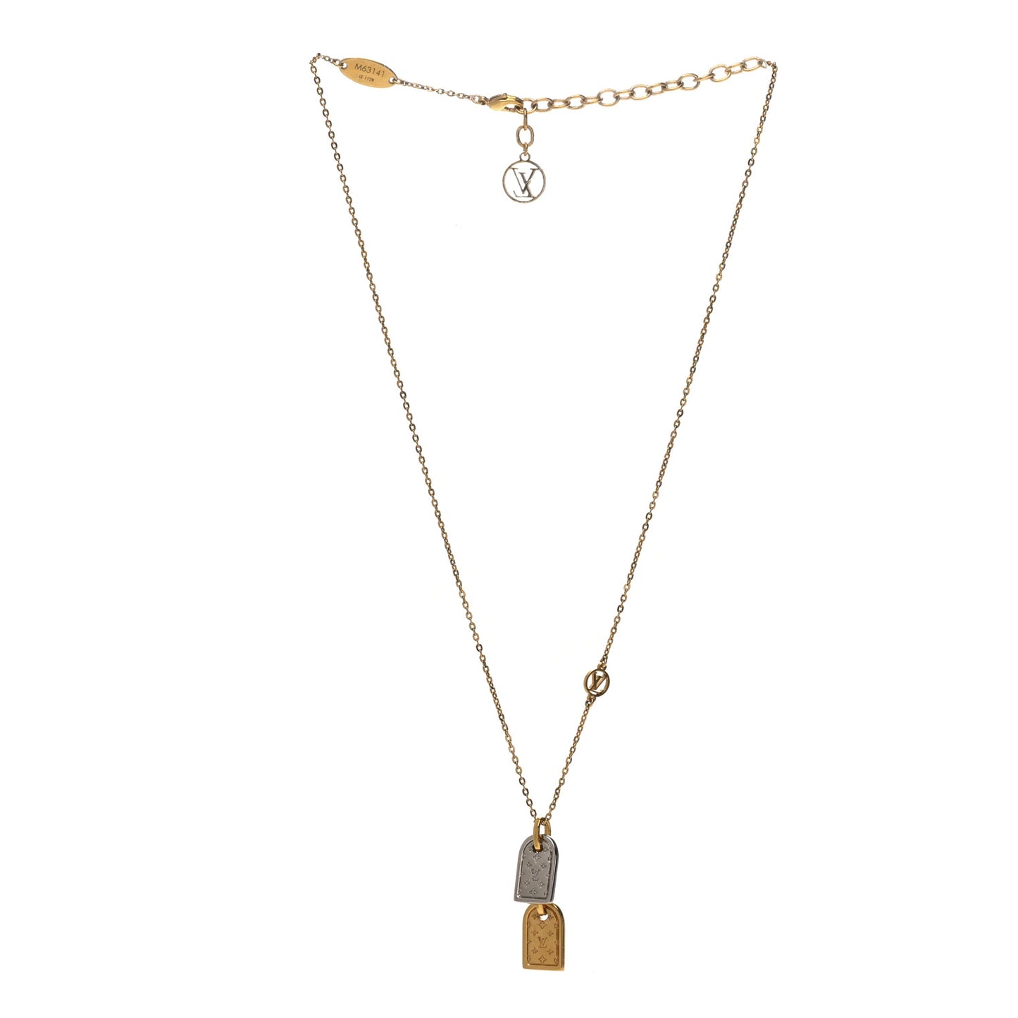 Nanogram Name Tag Necklace Gold