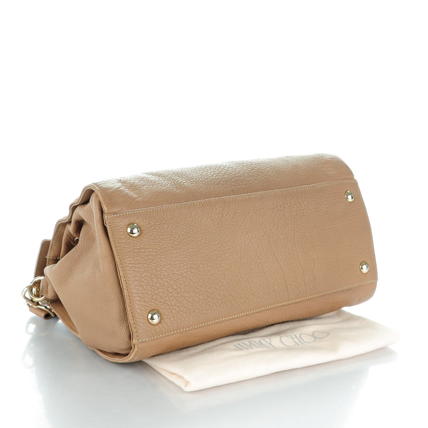 Grainy Calf Medium Rosalie Satchel Nude