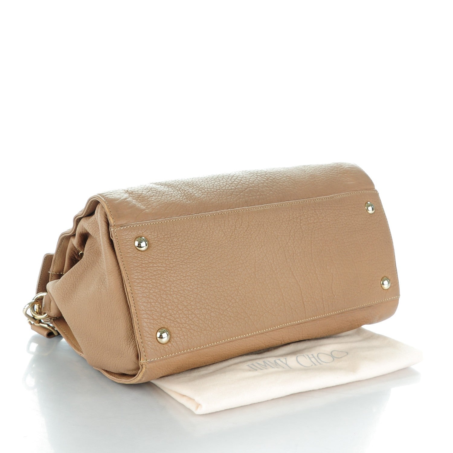 Jimmy Choo Grainy Calf Medium Rosalie Satchel Nude 4 of 11