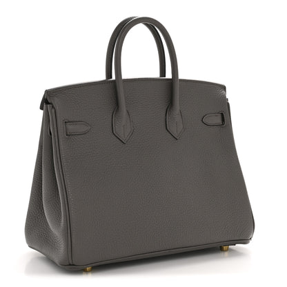 Hermes Togo Birkin 25 Etain 3 of 13