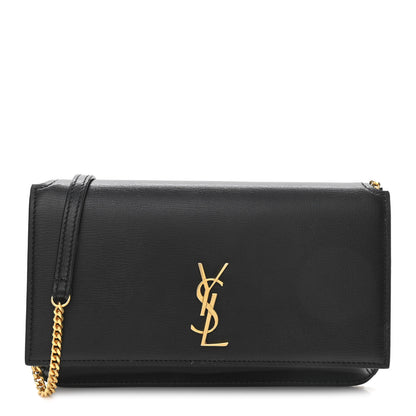 Saint Laurent Smooth Calfskin Monogram Phone Holder Crossbody Black 1 of 10
