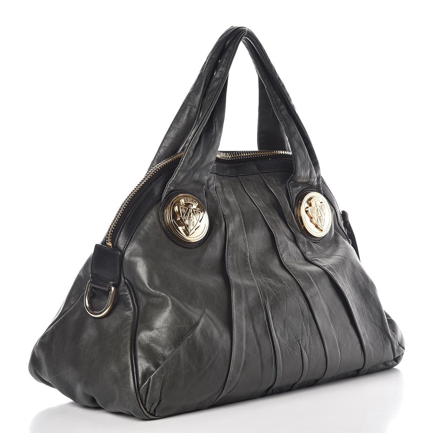 Calfskin Medium Hysteria Top Handle Bag Dark Green