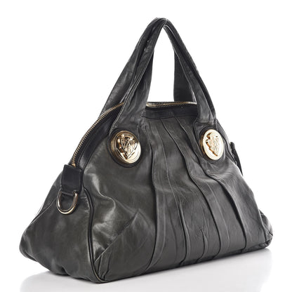 Gucci Calfskin Medium Hysteria Top Handle Bag Dark Green 3 of 12