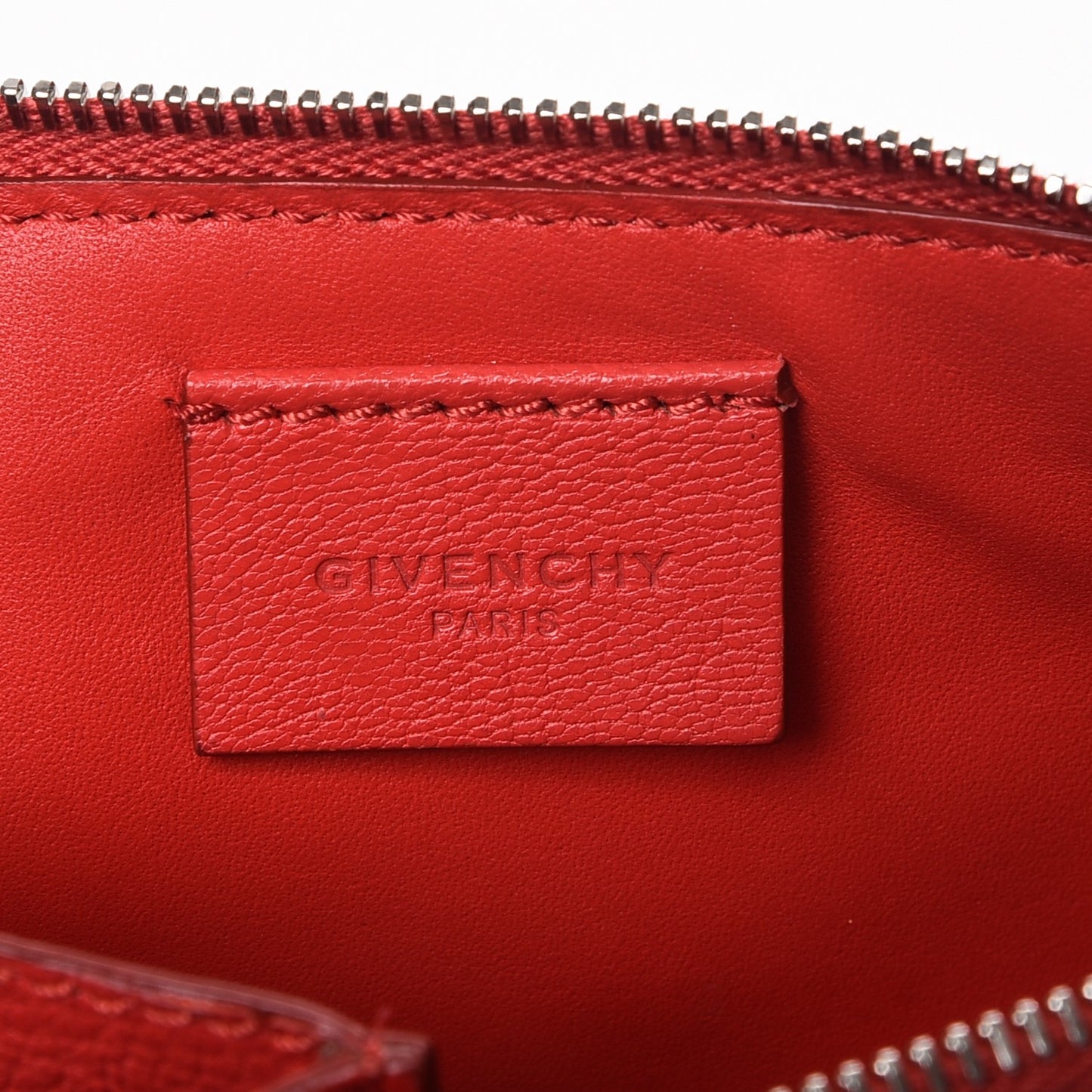 Grained Goatskin Antigona Crossbody Medium Red