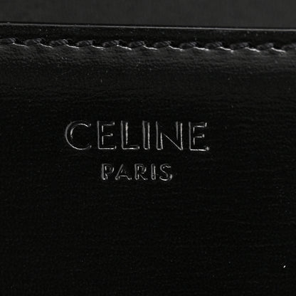 Celine Shiny Calfskin Triomphe Chain Bag Black 6 of 12