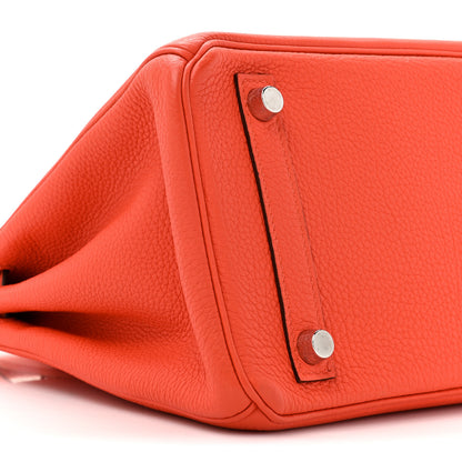Hermes Togo Birkin 25 Orange Poppy 10 of 13