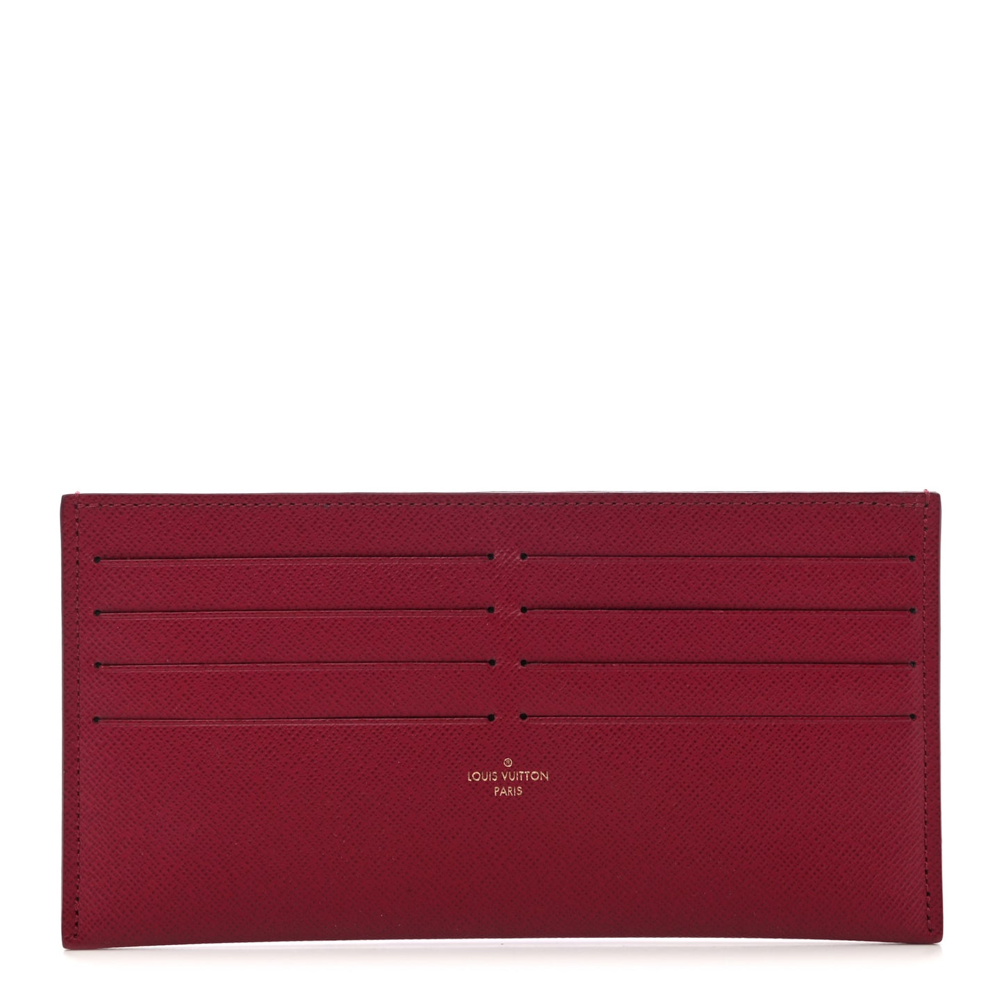 Calfskin Felicie Card Holder Insert Fuchsia