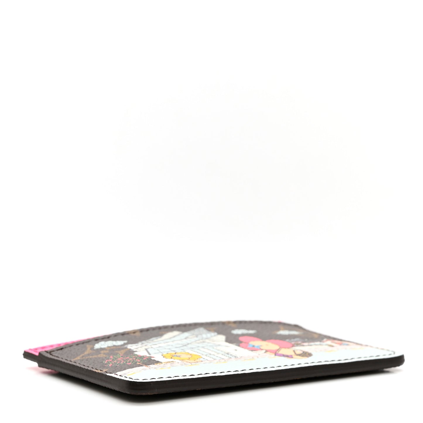 Monogram 2022 Christmas Animation Seoul Cardholder Fuchsia