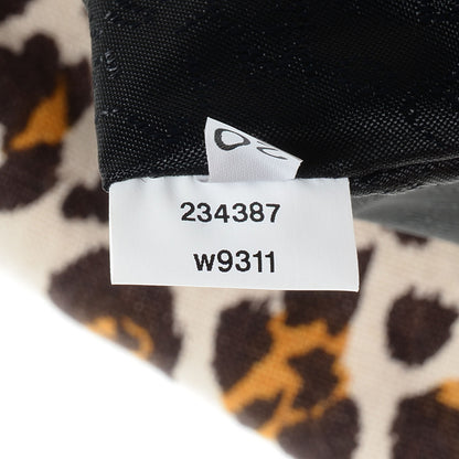 Stella McCartney Linen Leopard Small Falabella Tote 8 of 9