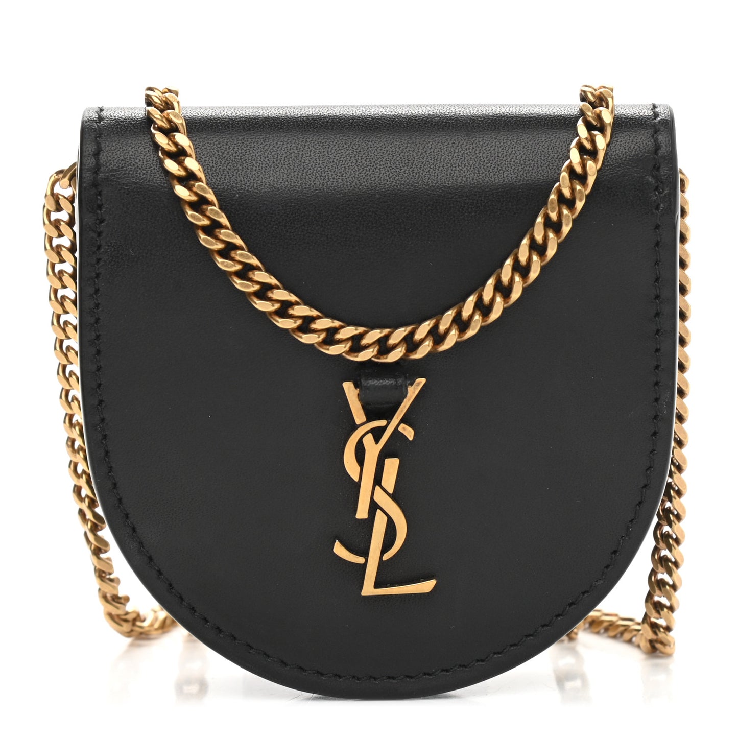 Calfskin Monogram Baby Kaia Crossbody Bag Black