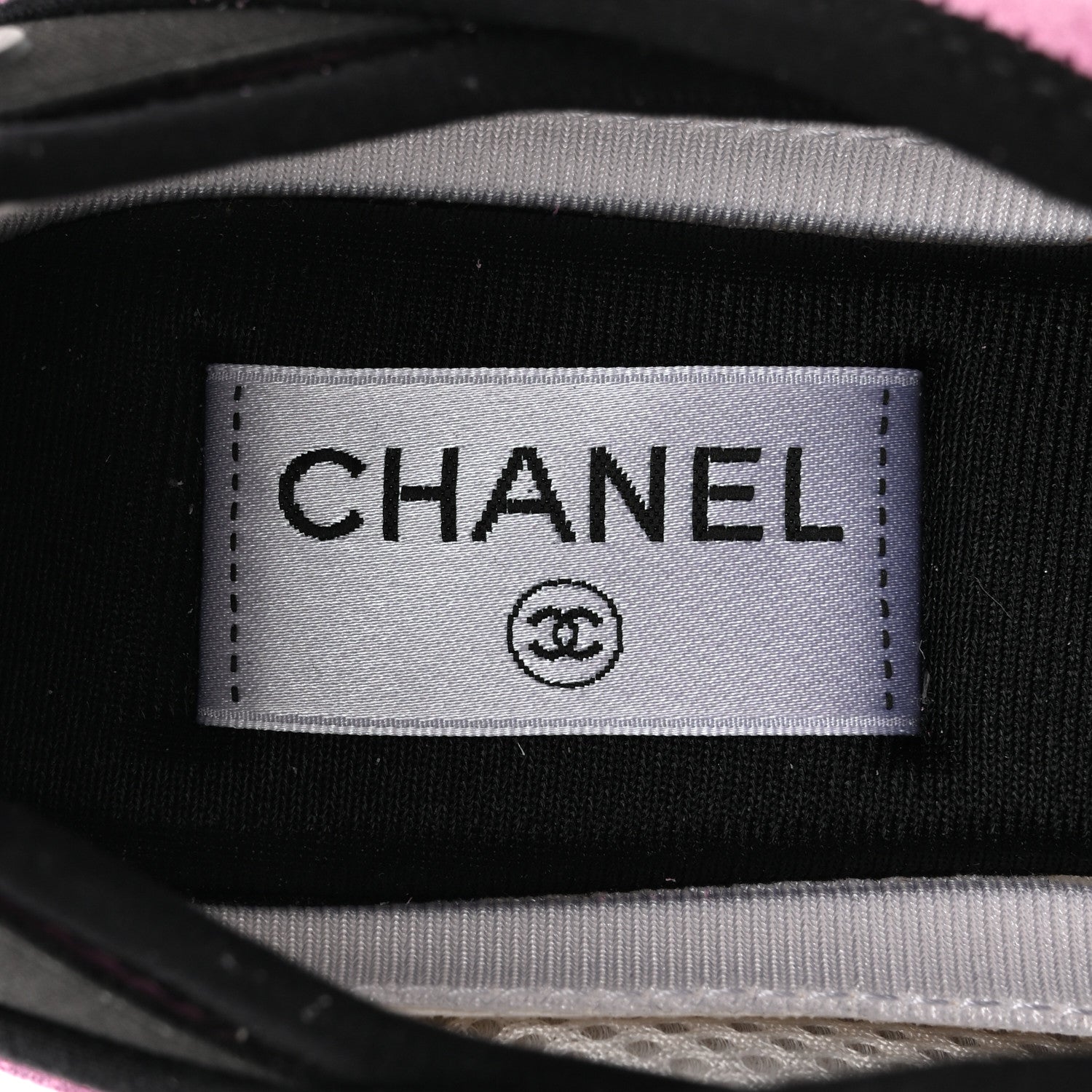 Chanel Suede Calfskin Nylon Grosgrain CC Sneakers 39 Dark Pink 7 of 10