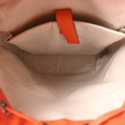 Gucci Piuma Calfskin Jumbo GG Embossed Double Buckle Backpack Good Orange 4 of 9
