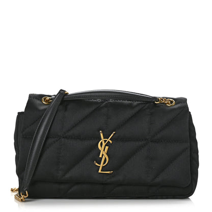 Saint Laurent Satin Patchwork Monogram Medium Jamie Black 1 of 8