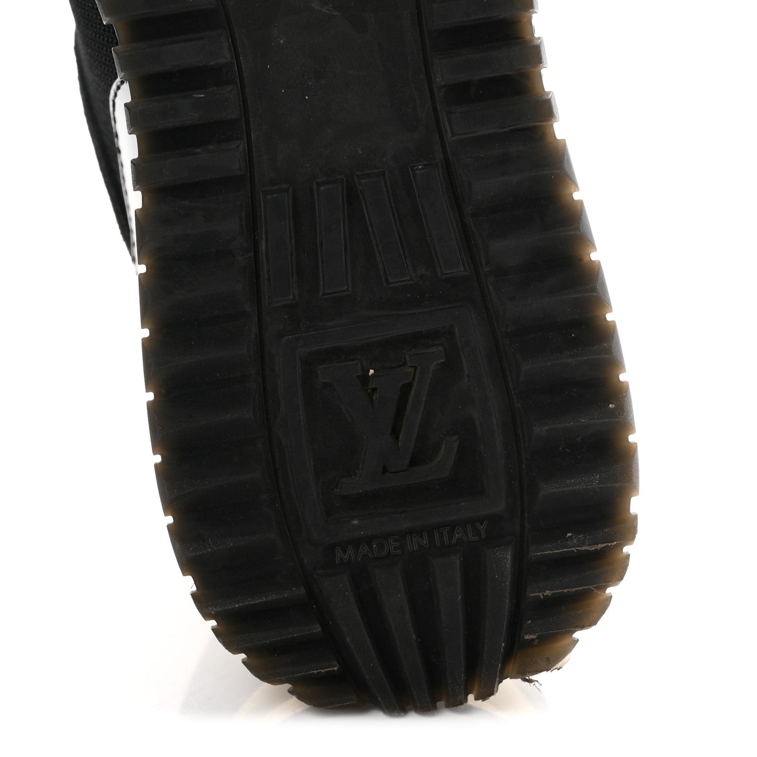 Louis Vuitton Suede Monogram Run Away Sneakers 35 Black 7 of 10