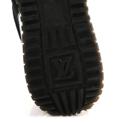 Louis Vuitton Suede Monogram Run Away Sneakers 35 Black 7 of 10