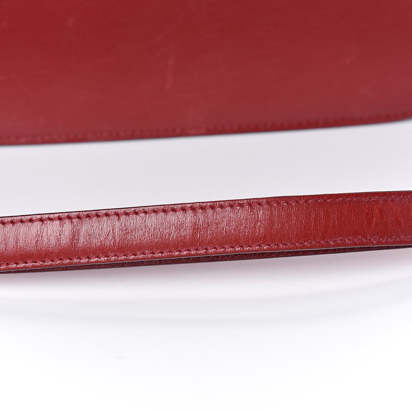 Box Calfskin Medium Classic Box Flap Bag Red