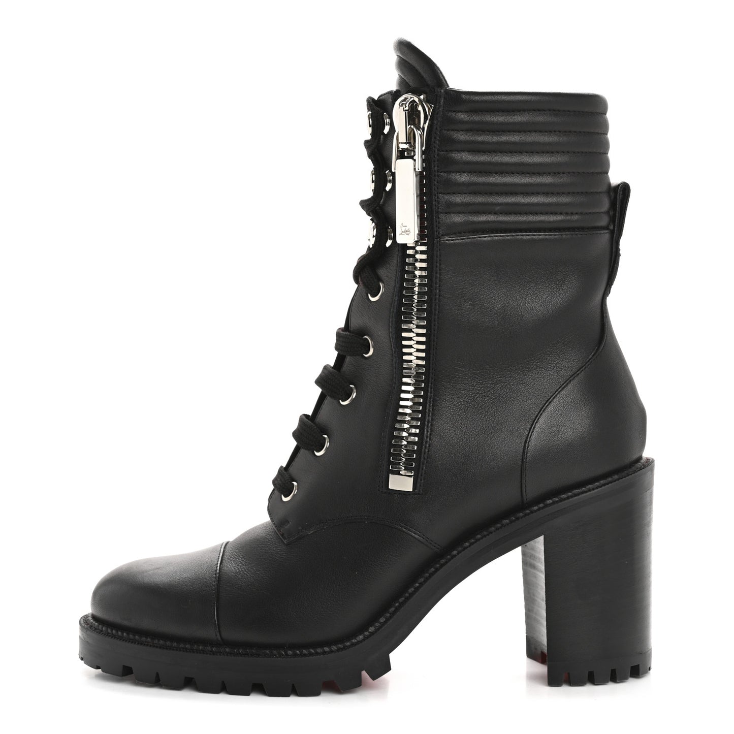 En Hiver Mixed Dual-Zip Booties 39 Black