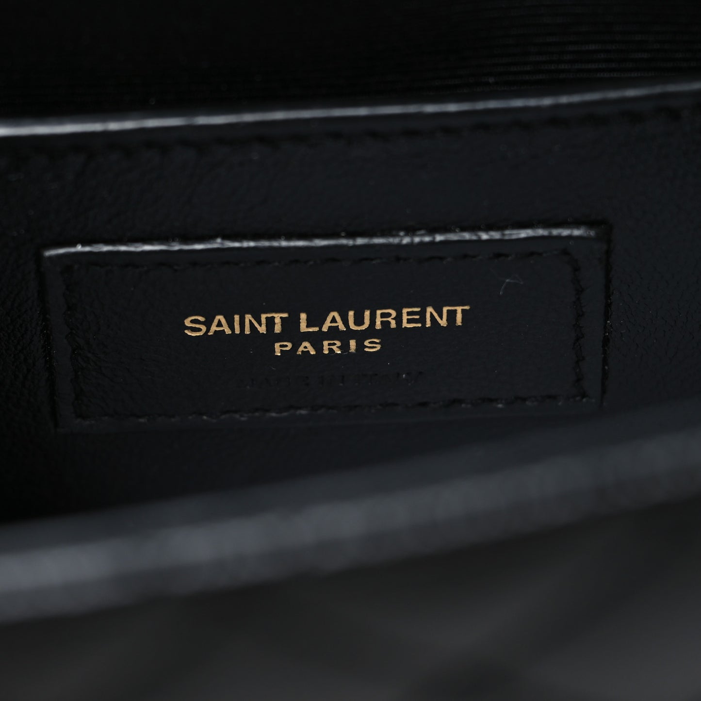 Grain De Poudre Textured Mixed Matelasse Triquilt Small Monogram Satchel Black
