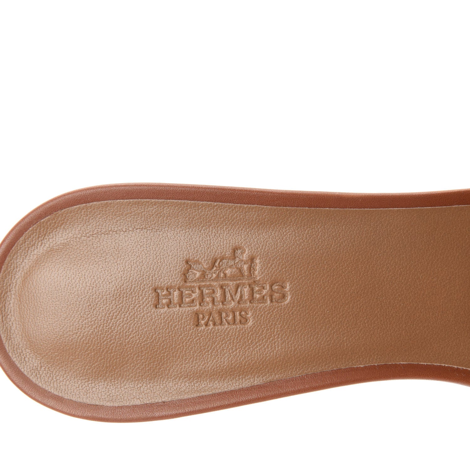 Hermes Calfskin Oasis Sandals 37 Gold 7 of 9