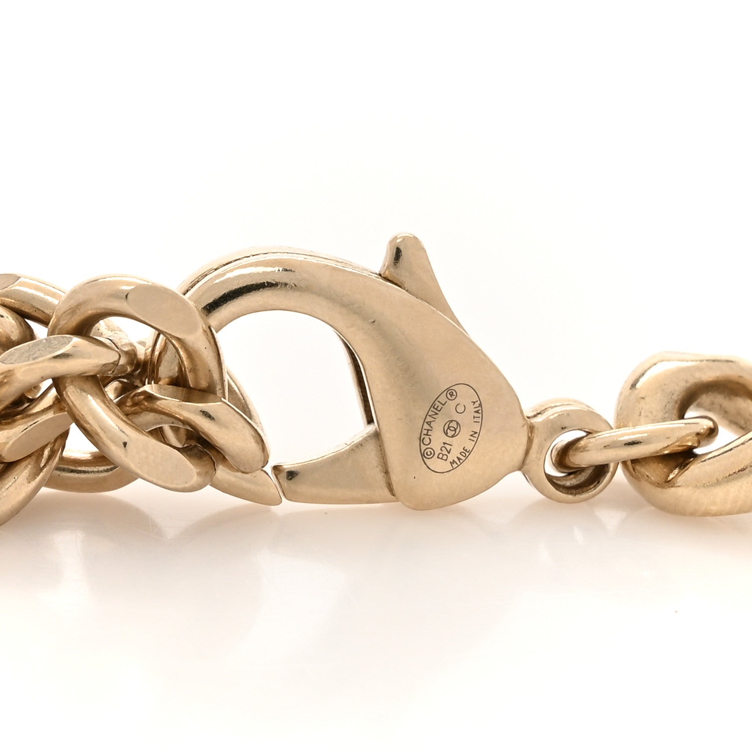 Chanel Crystal CC Chain Letters Belt Gold 3 of 3