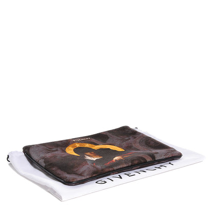 Givenchy Canvas Madonna Print Clutch Black 4 of 8