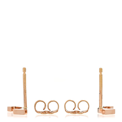 Tiffany 18K Rose Gold T Smile Stud Earrings 3 of 4