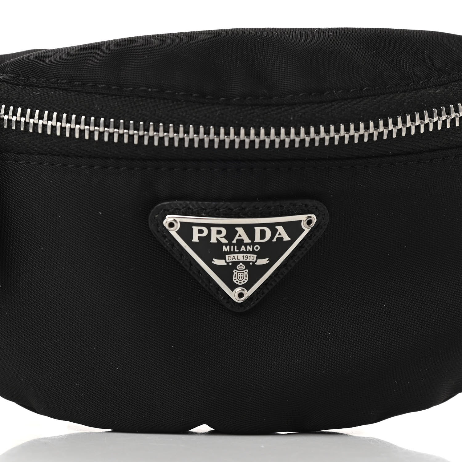 Prada Re-Nylon Travel Saffiano Metal Triangle Logo Mini Arm Pouch Black 6 of 9