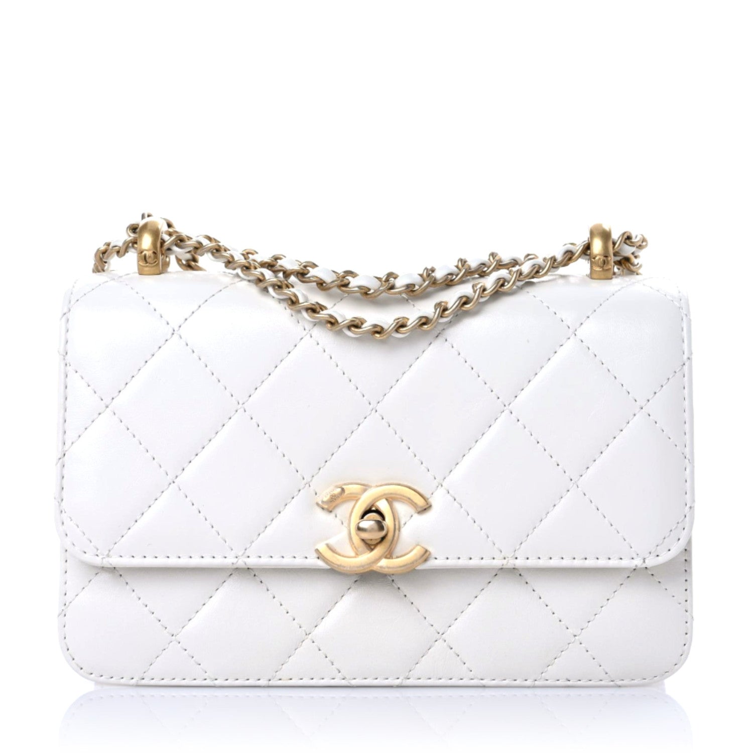 Chanel Calfskin Quilted Mini Perfect Fit Flap White 1 of 12