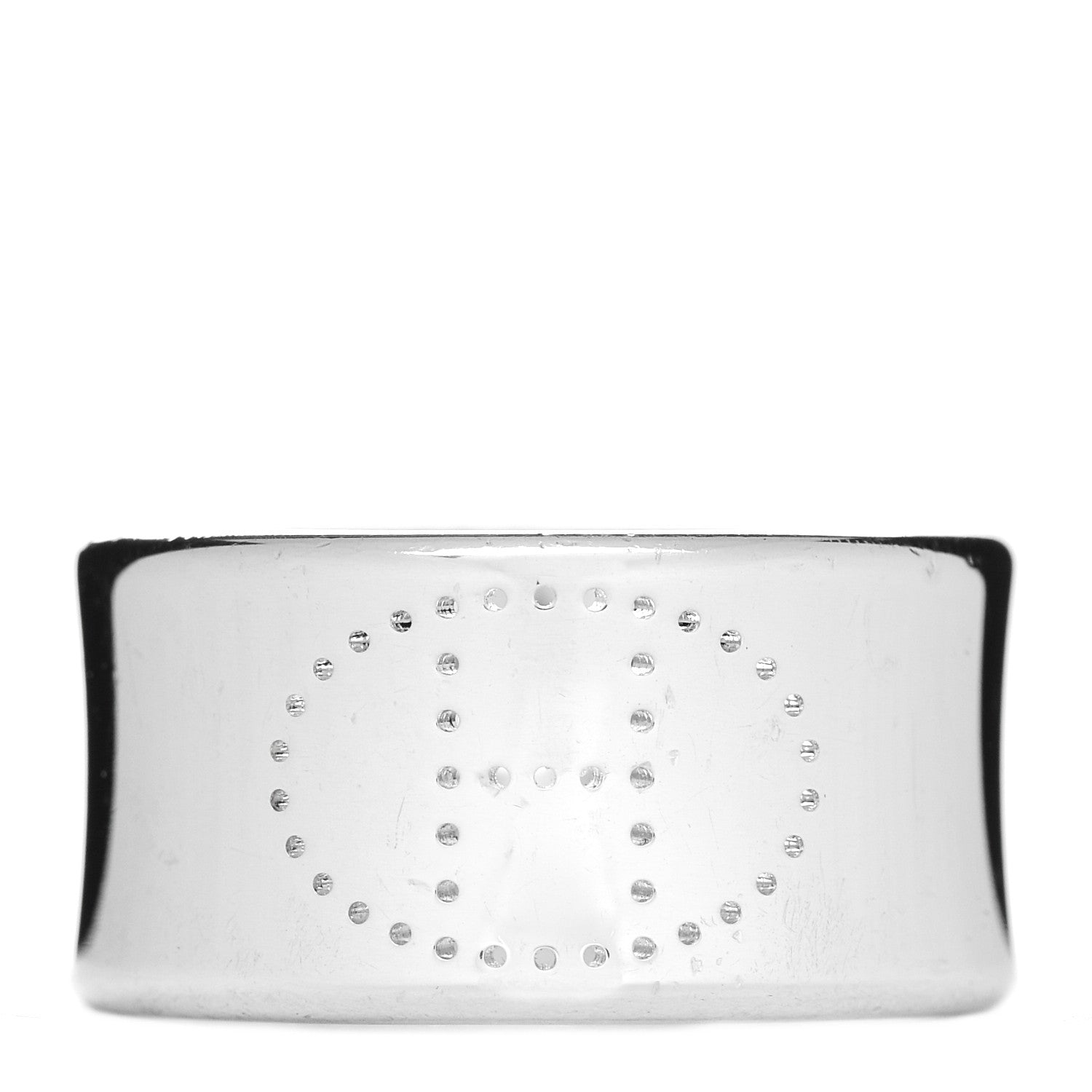 Hermes Sterling Silver GM Eclipse Ruban Ring 53 6.25 1 of 5