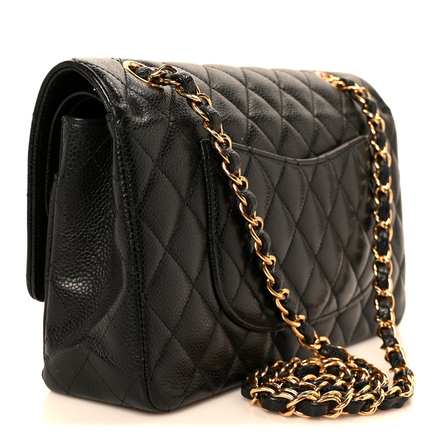 Chanel Caviar Quilted Medium Double Flap Black 3 of 11