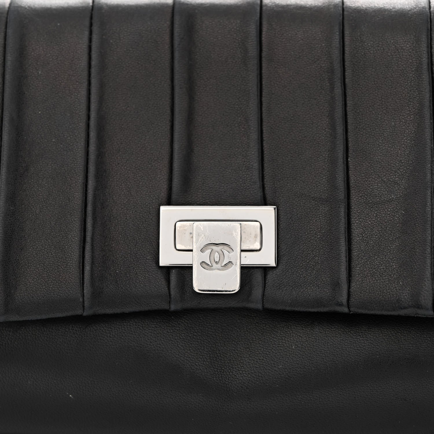 Chanel Lambskin Vertical Quilt Small Accordion Flap Black 8 of 14