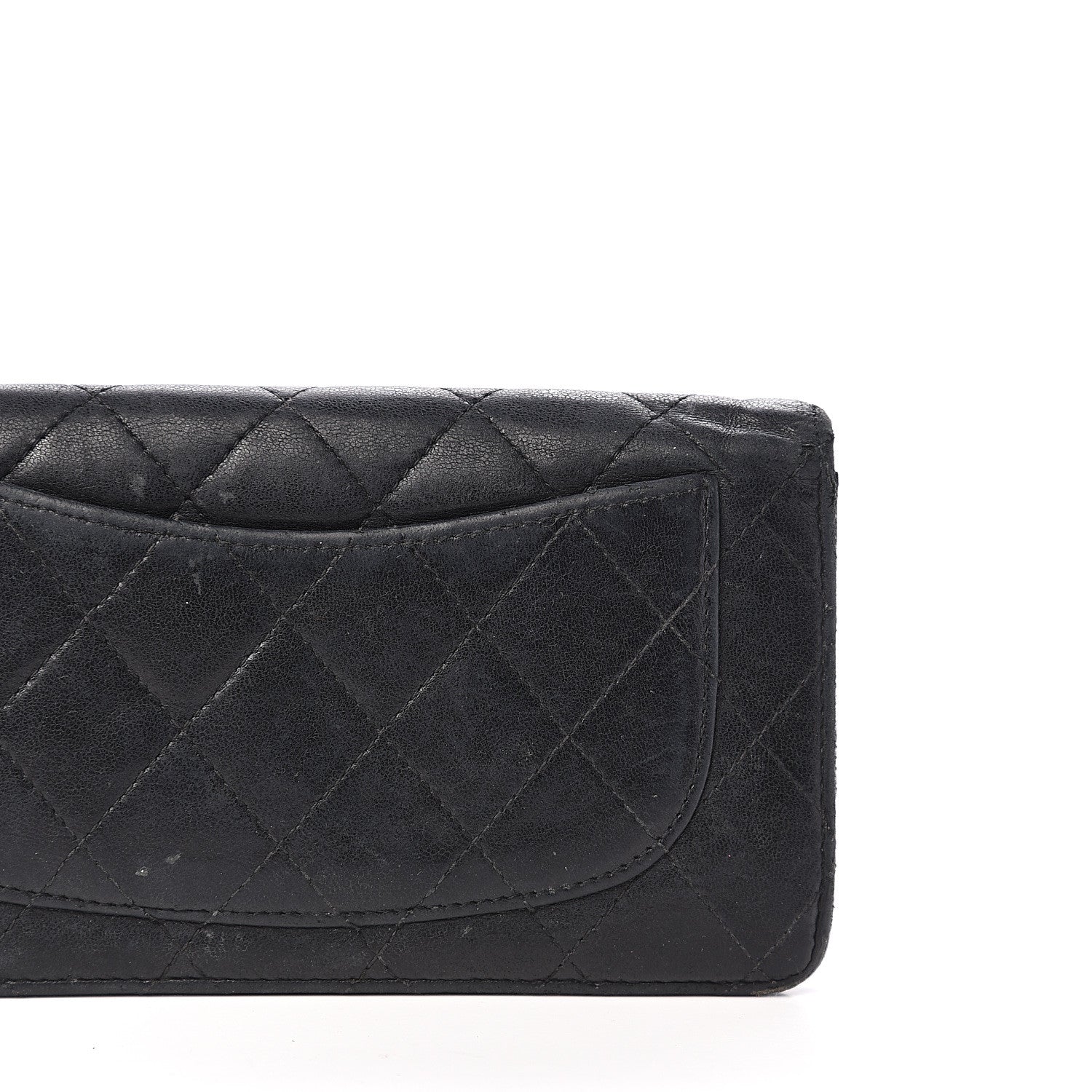 Chanel Lambskin Quilted Yen Wallet Black 10 of 16