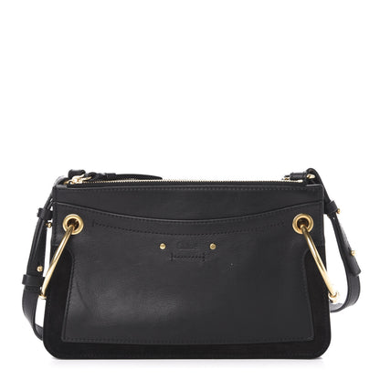 Chloe Calfskin Suede Mini Roy Bag Black 1 of 14