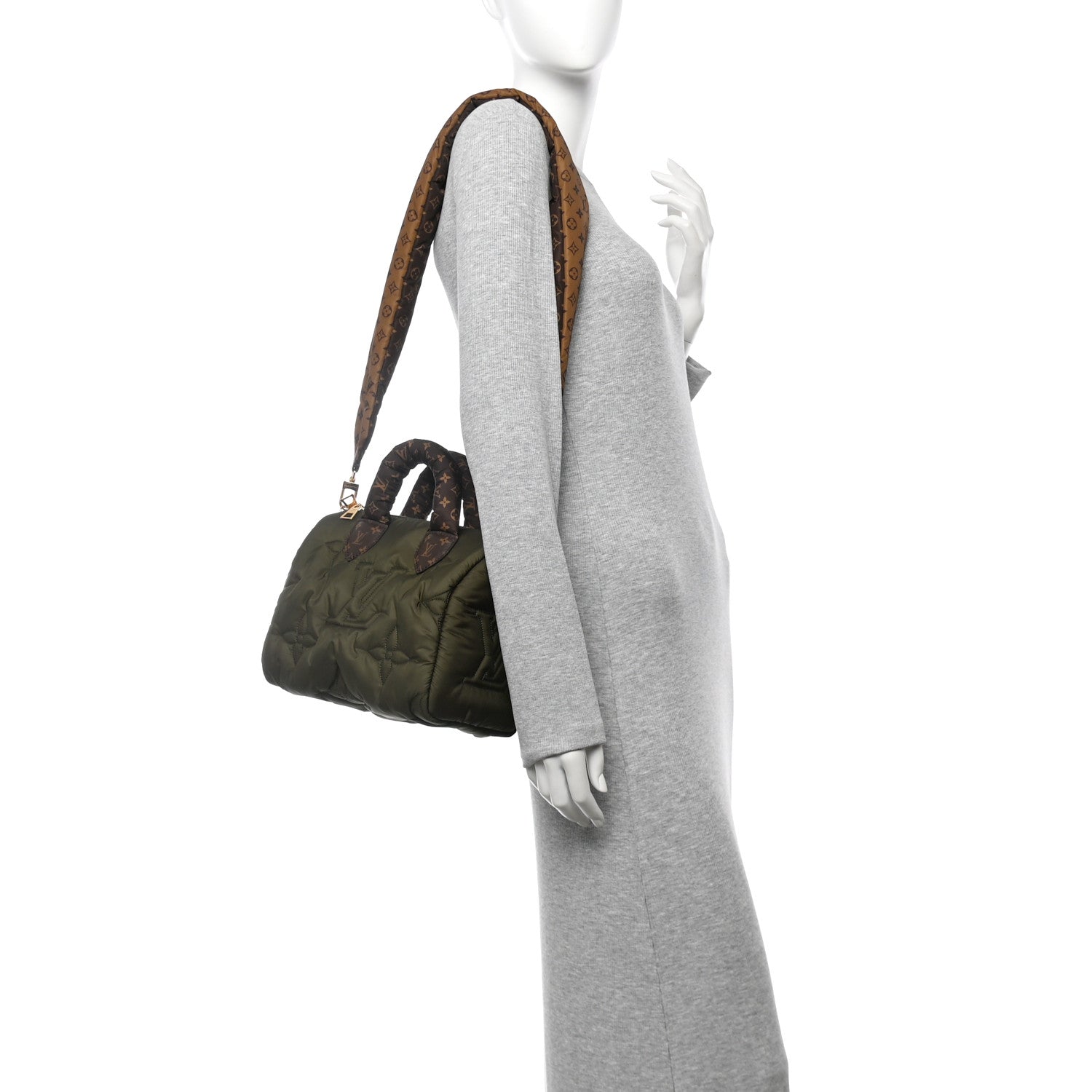 Louis Vuitton Econyl Mini Monogram Pillow Speedy Bandouliere 25 Khaki 2 of 10