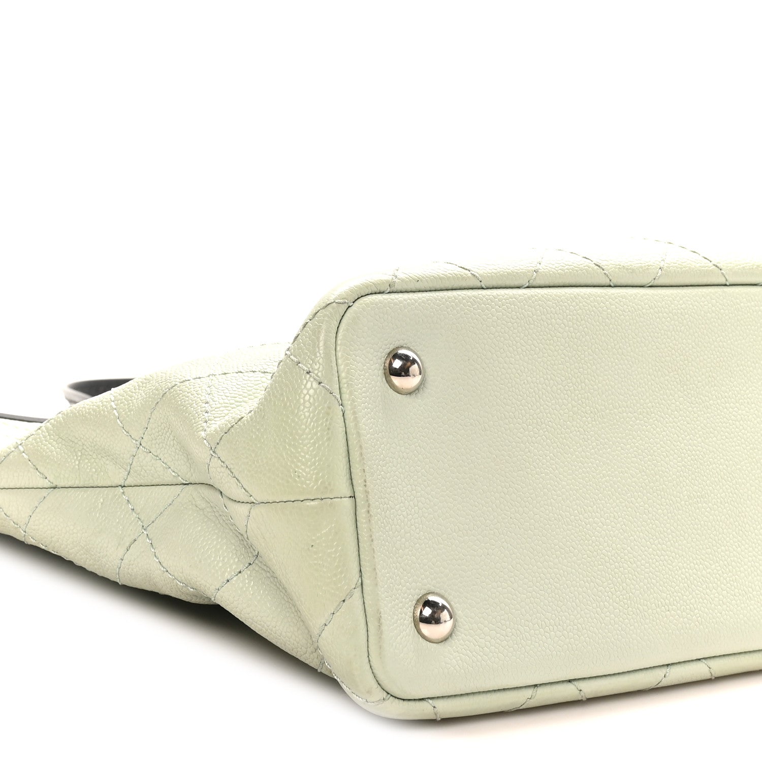 Chanel Grained Calfskin Shopping Fever Tote Green 10 of 11