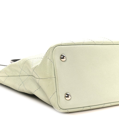 Chanel Grained Calfskin Shopping Fever Tote Green 10 of 11