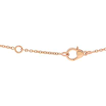 Hermes 18K Rose Gold Diamond Finesse Pendant Necklace 3 of 5