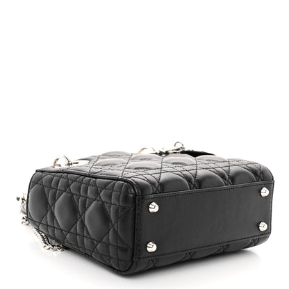 Christian Dior Lambskin Cannage Mini Lady Dior Black 5 of 10