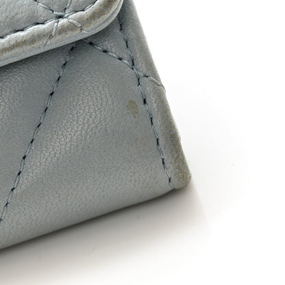 Chanel Lambskin Quilted 19 Flap Card Holder Light Blue 9 of 12