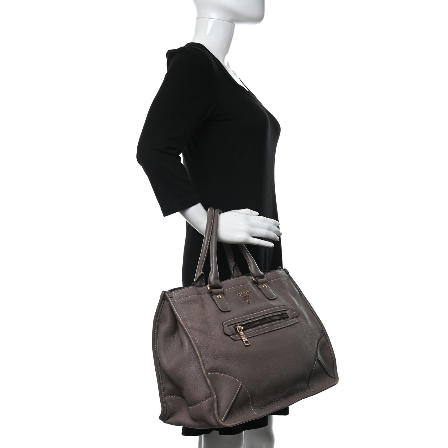 Cervo Deerskin Tote Bambu