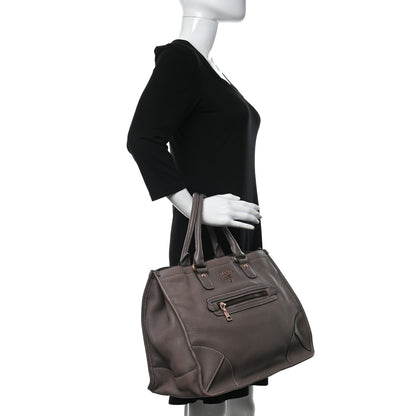 Prada Cervo Deerskin Tote Bambu 2 of 12