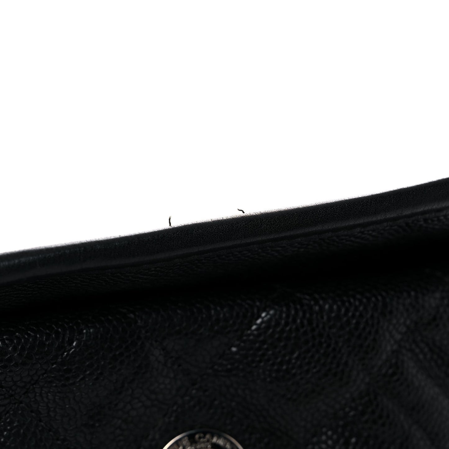 Caviar Quilted French Riviera Shouler Bag Black