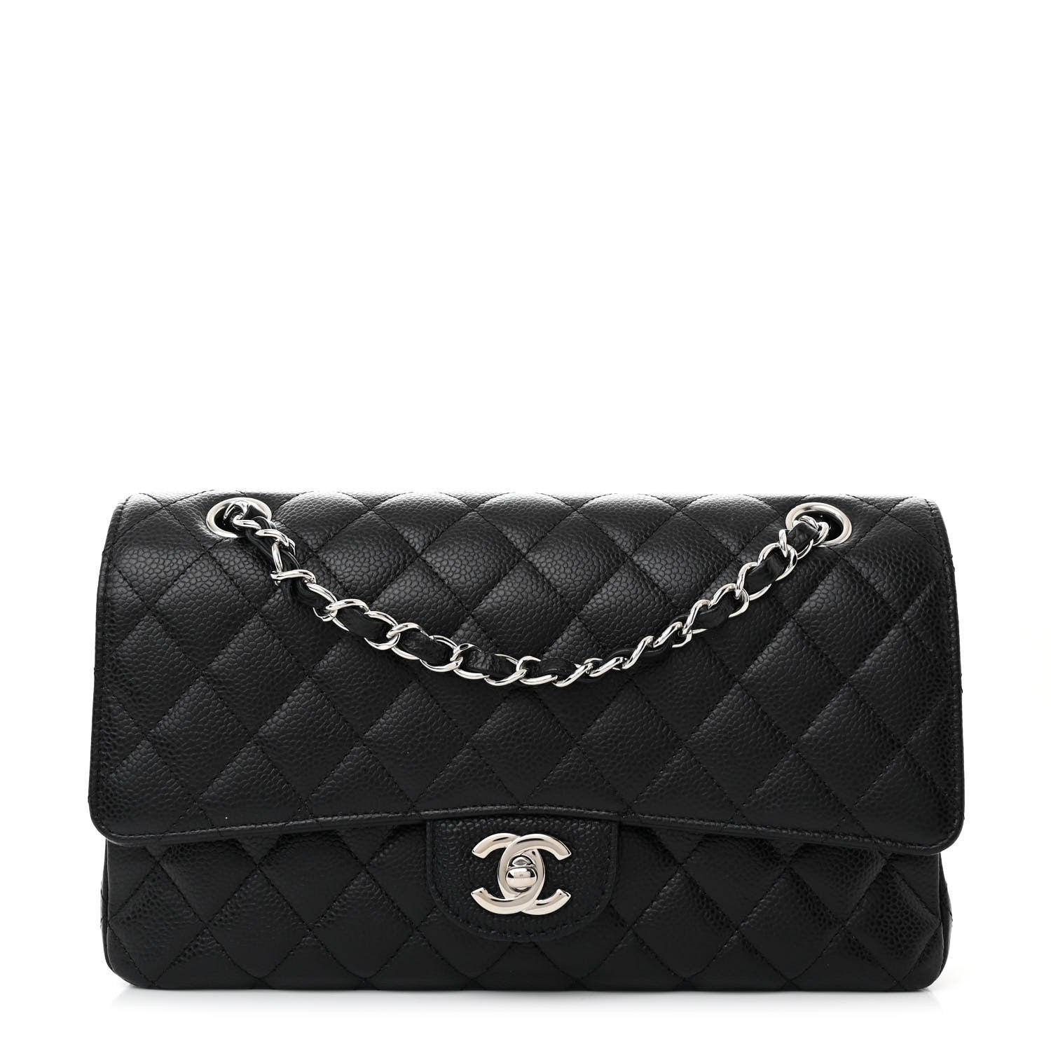 Chanel Caviar Quilted Medium Double Flap Black 1 of 10