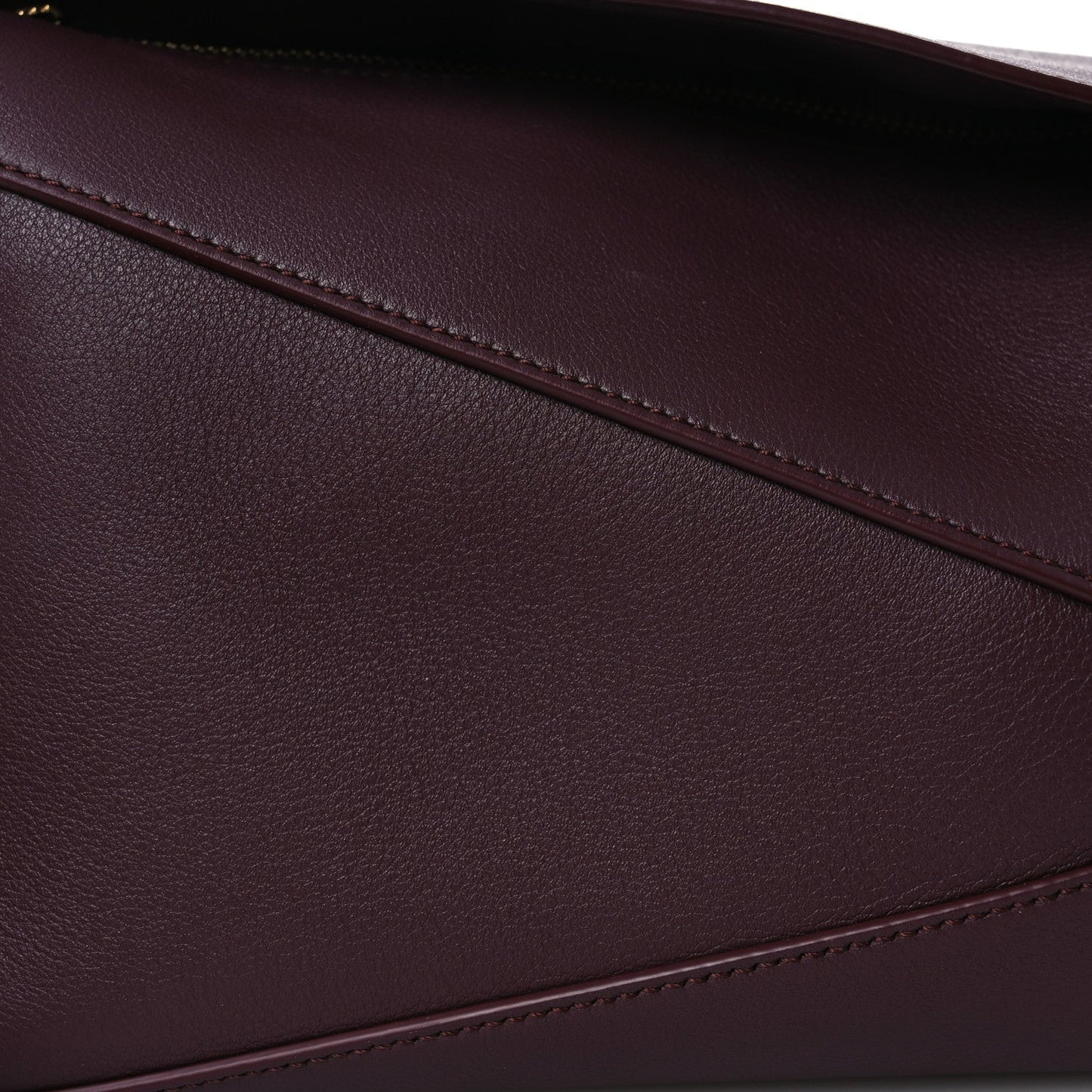 Soft Grained Calfskin Small Puzzle Edge Bag Dark Burgundy
