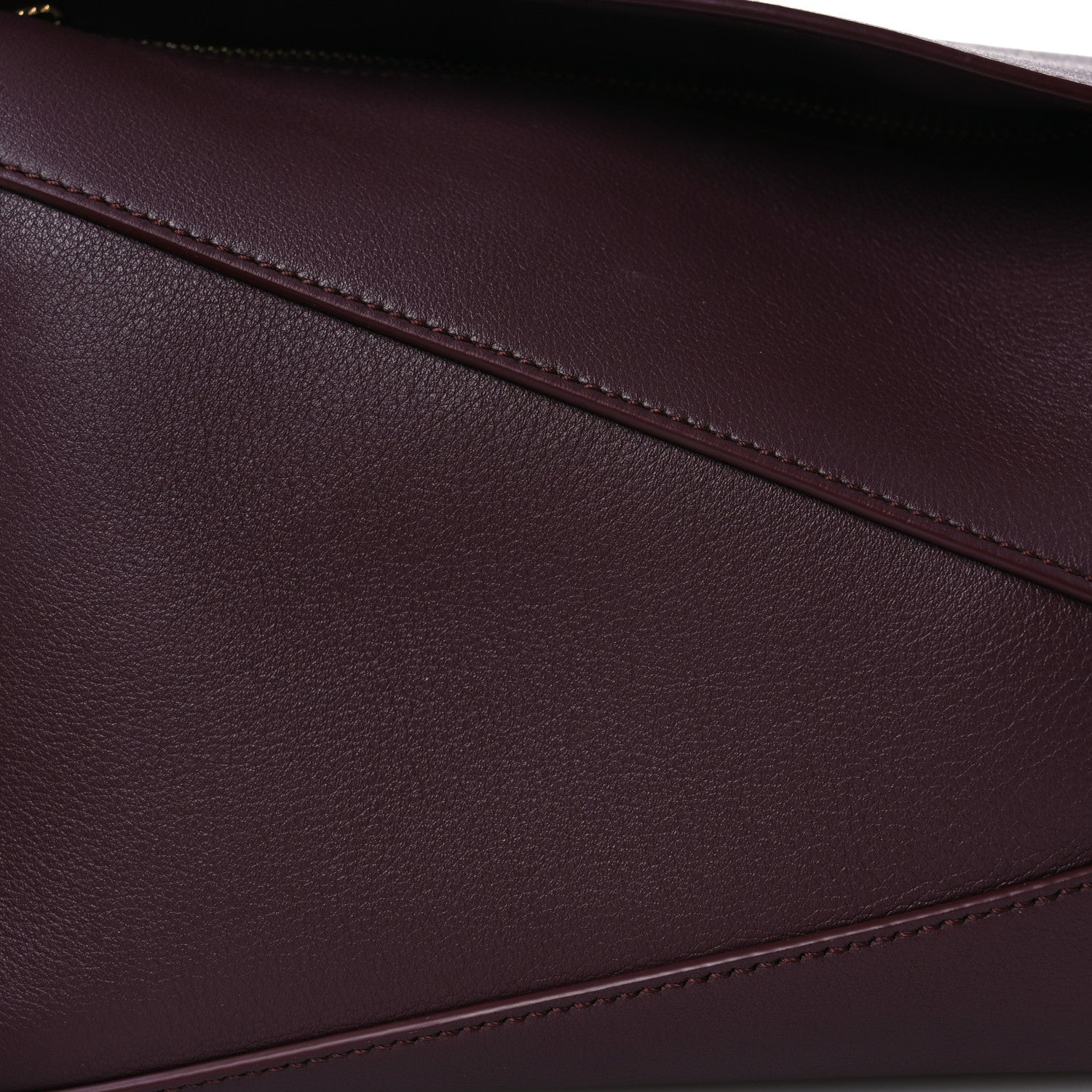 Loewe Soft Grained Calfskin Small Puzzle Edge Bag Dark Burgundy 9 of 17