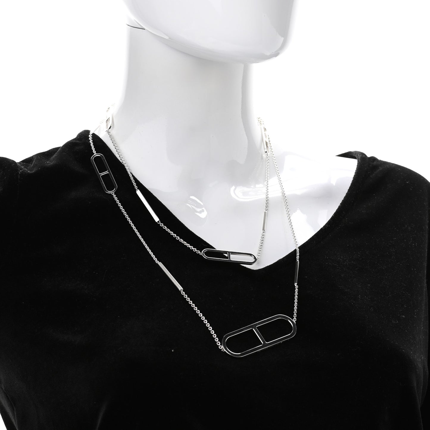 Sterling Silver Ever Chaine d'Ancre Long Necklace 120