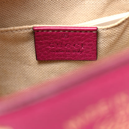 Gucci Calfskin Mini Bamboo Shopper Tote Bright Bougainvillea 6 of 11