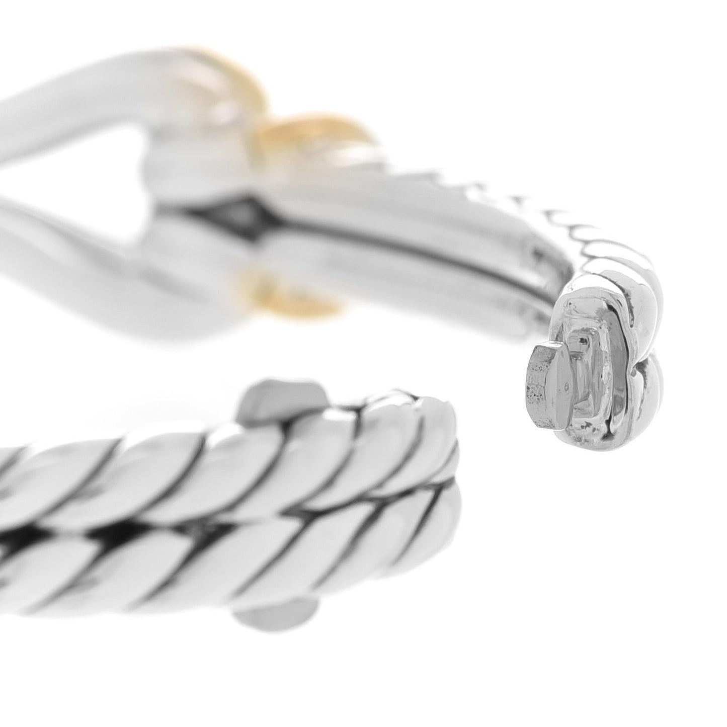 Sterling Silver 18K Yellow Gold 11mm Thoroughbred Loop Bracelet