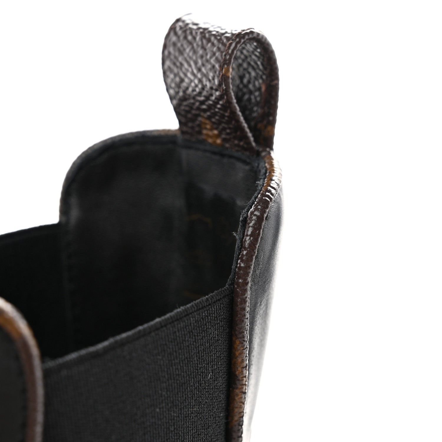 Louis Vuitton Calfskin Monogram Beaubourg Ankle Boots 37 Black 9 of 10