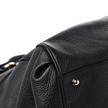 Gucci Pebbled Calfskin Broadway Tote Black 8 of 14